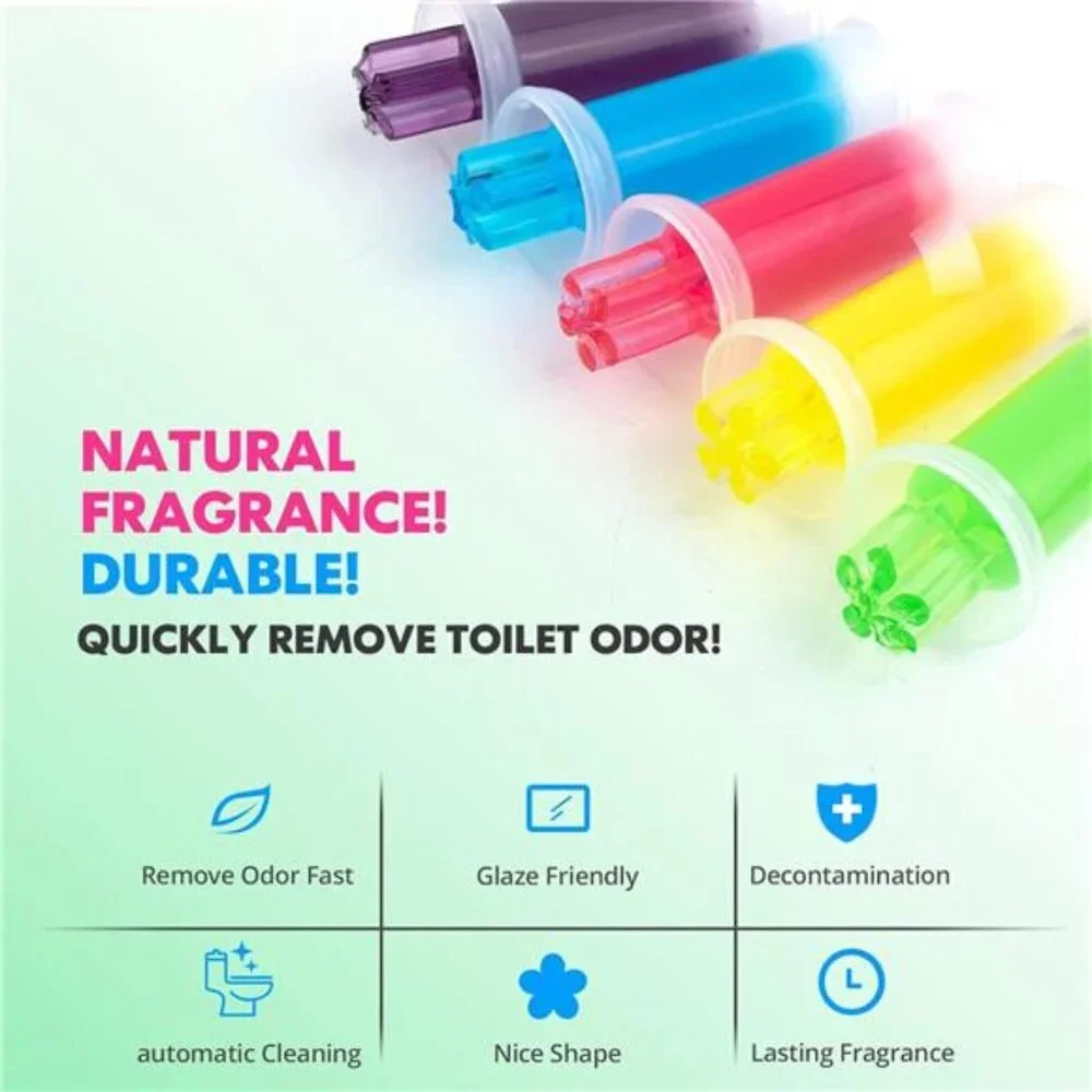 Toilet Gel Stamps 60 Count Floral Scented Bowl Cleaner Air Freshener Set